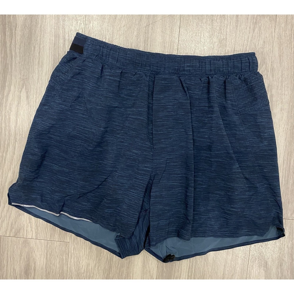 Lululemon Drawstring Lined Shorts 4" Blue Size 6
